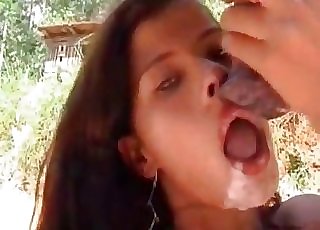 Some fresh stallion jizz for a lusty zoophile